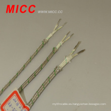 MICC K tipo de fibra de vidrio estampado 24AWG cable del termopar